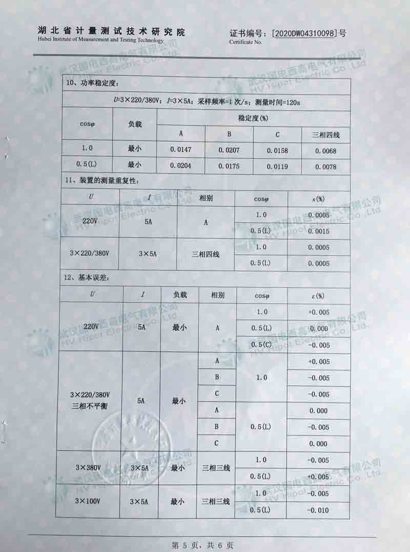 三相多功能電能表檢驗裝置