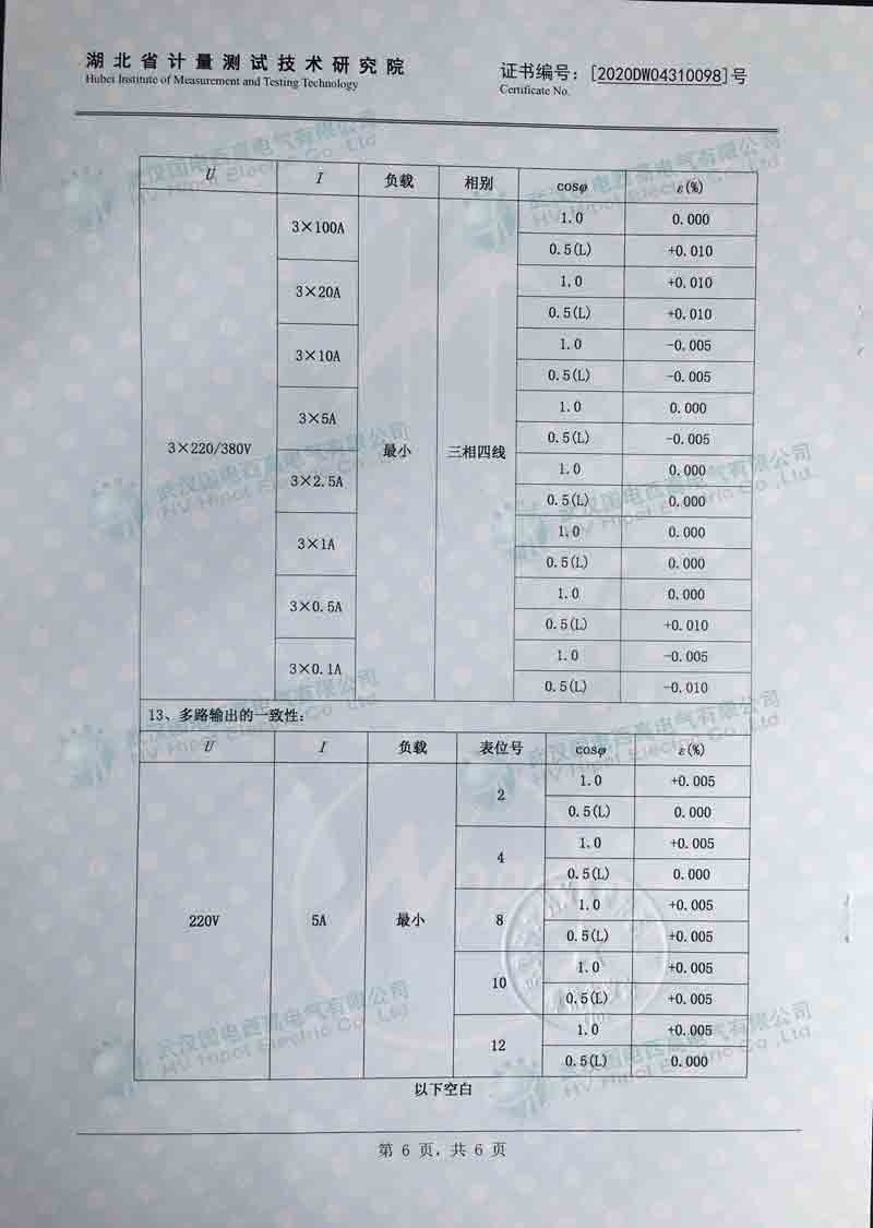 三相多功能電能表檢驗裝置